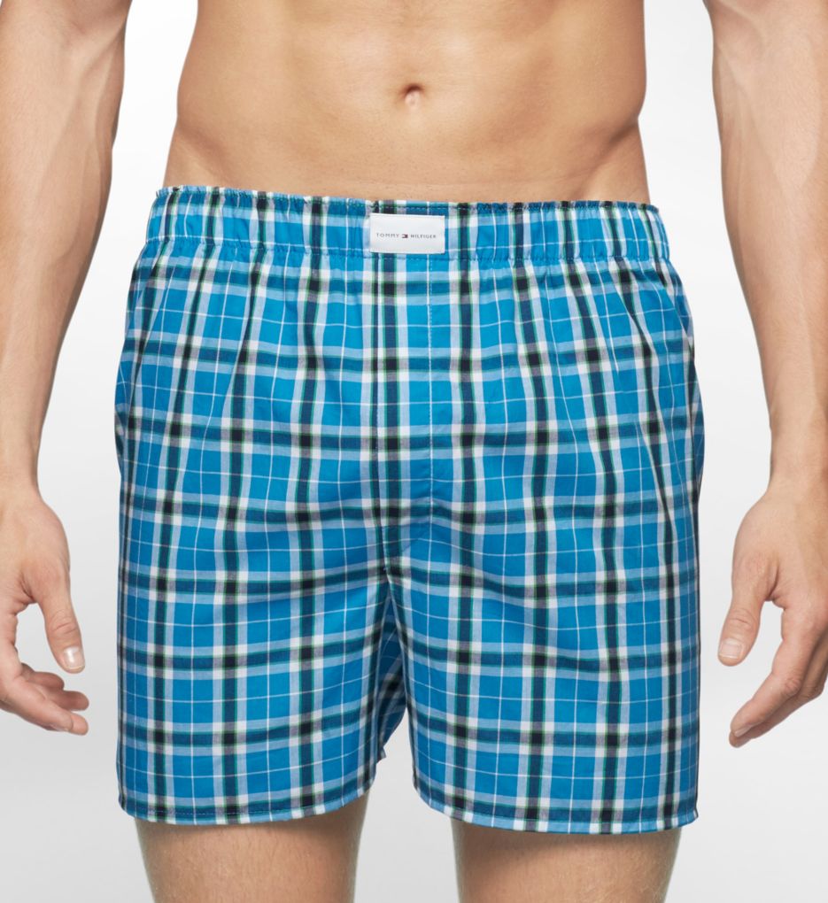 Holiday Plaid 100% Cotton Woven Boxers - 4 Pack