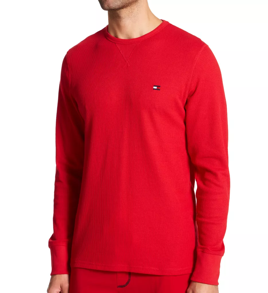 Thermal Long Sleeve Crew Neck Shirt RED XL