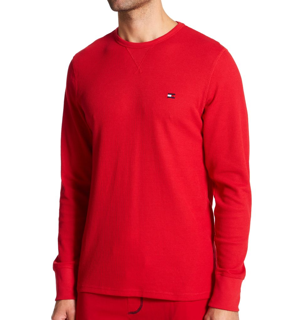 overlap unlock vandtæt Tommy Hilfiger Thermal Long Sleeve Crew Neck Shirt 09T3585 - Tommy Hilfiger  Sleepwear