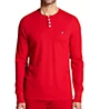 Tommy Hilfiger Thermal Long Sleeve Henley Shirt 09T4076 - Image 1