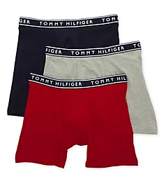 Cotton Stretch Boxer Brief - 3 Pack Navy L