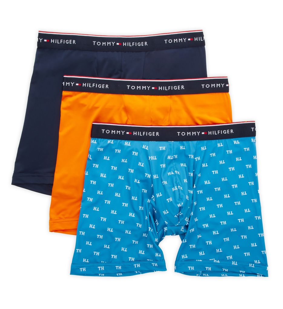 Everyday Microfiber Boxer Brief - 3 Pack New Blue L by Tommy Hilfiger