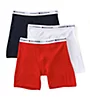 Tommy Hilfiger Basic 100% Cotton Boxer Brief - 3 Pack Red/Cobalt/Black 2XL  - Image 4