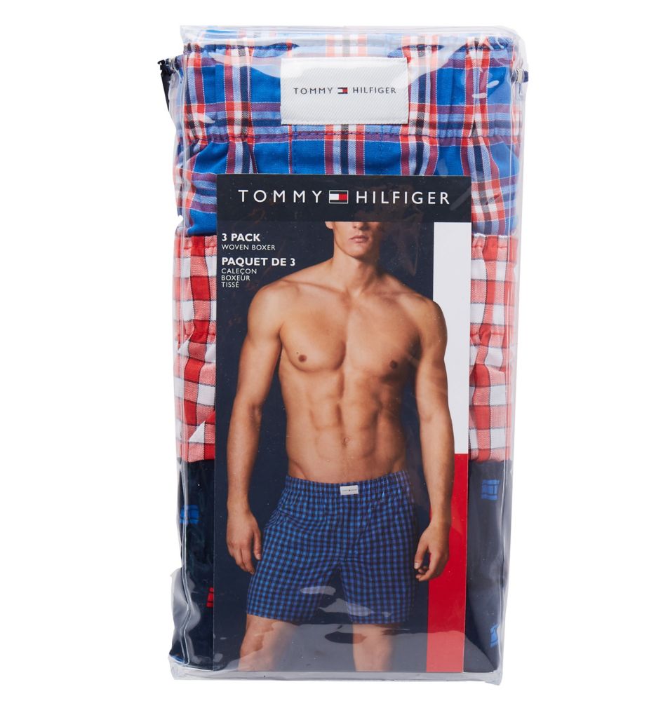 tommy hilfiger men's 3 pack cotton classics woven boxers