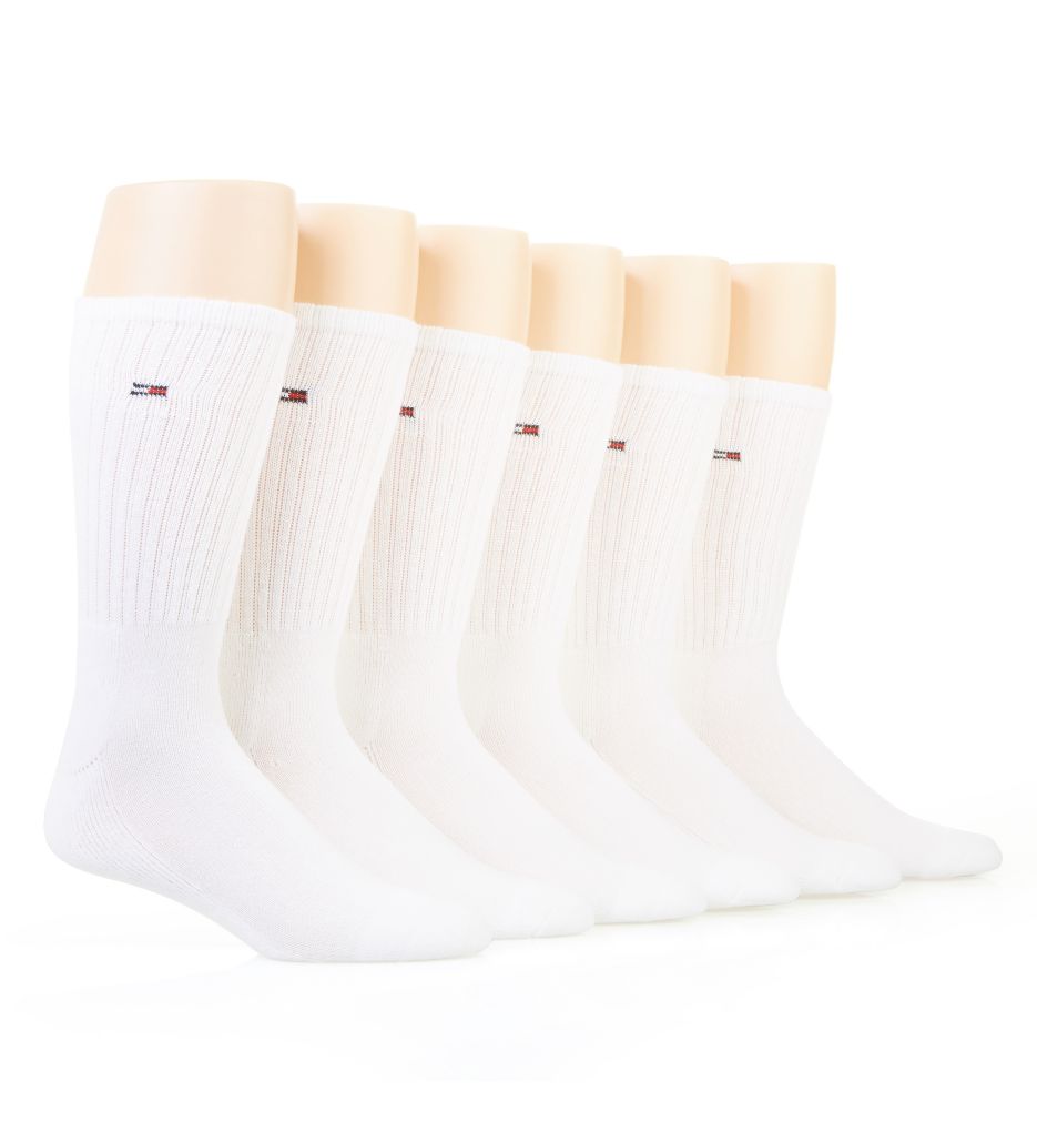 Tommy Hilfiger Solid Athletic Crew Sock - 6 Pack 201CR12 - Tommy ...