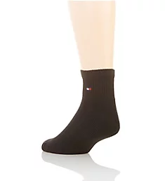 Solid Athletic Quarter Sock - 6 Pack Black O/S