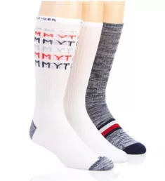 Faded Logo Cushion Crew Sock - 3 Pack