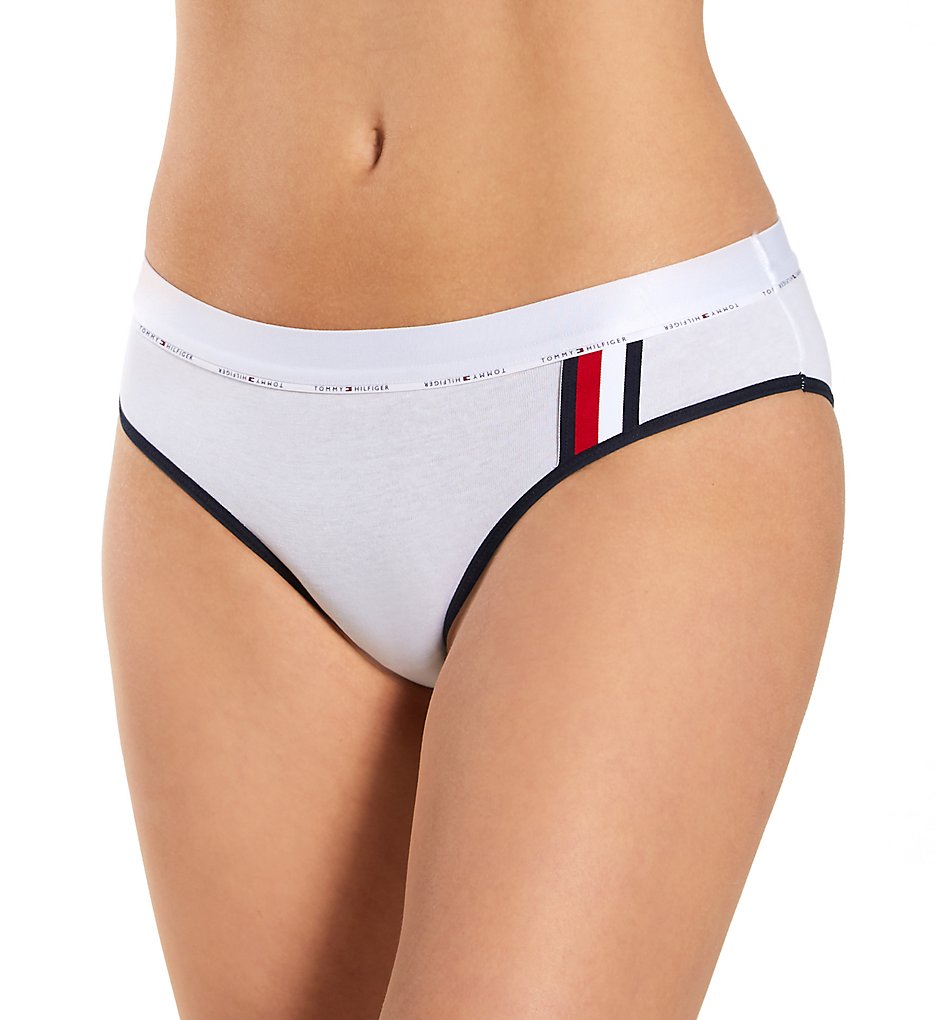 Tommy Hilfiger : Tommy Hilfiger R14T618 The New Classic Brazilian Bikini Panty (Bright White XL)