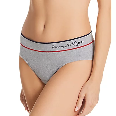 Seamless Thong Panty - 3 Pack Petal/Apple/HeatherGry L by Tommy Hilfiger