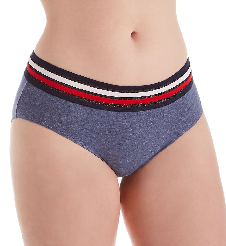 Tommy Hilfiger - Tommy Hilfiger R17T600 Classic Cotton Hipster Panty (Chambray XL)