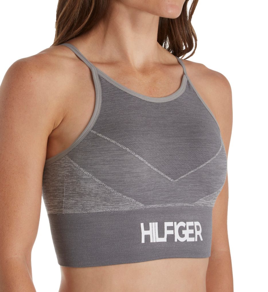 Seamless High Cut Longline Bralette-gs