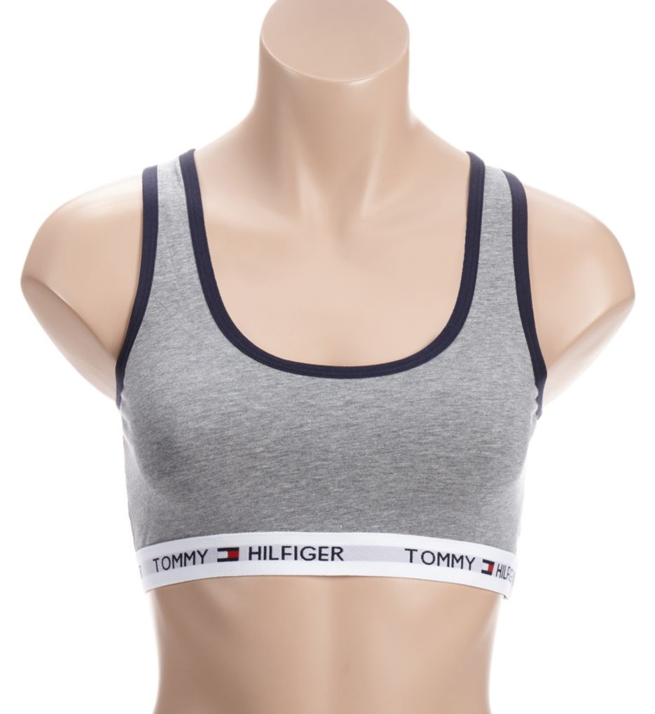 TOMMY HILFIGER Women's Cotton Lounge Scoop Back Bralette 