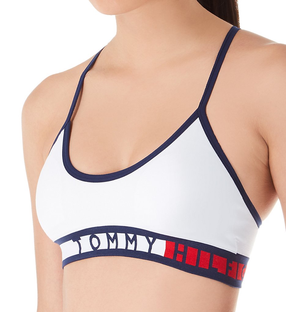 Tommy Hilfiger R70T436 Seamless Iconic Scoop Neck Bralette (Bright White)