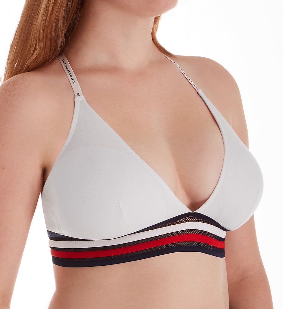 Tommy Hilfiger - Tommy Hilfiger R70T602 Classic Cotton Triangle Bralette (Bright White S)