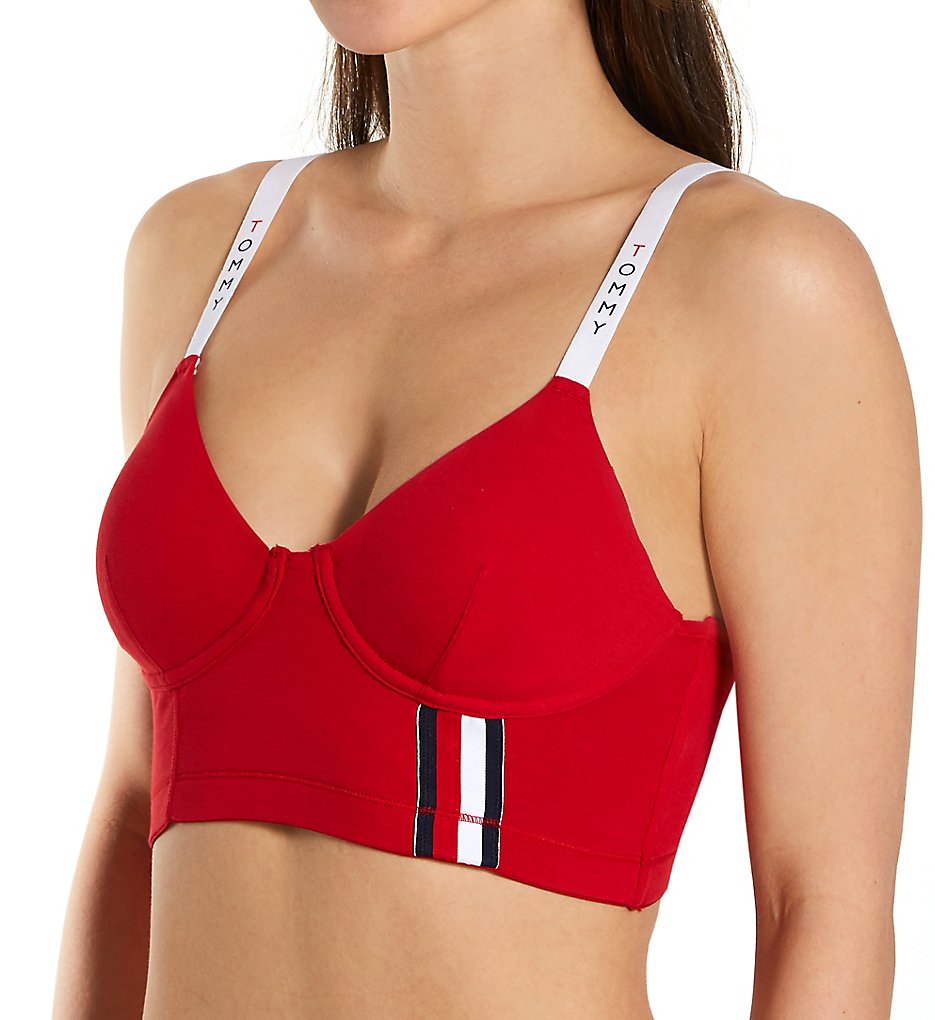 Tommy Hilfiger : Tommy Hilfiger R70T644 The New Classic Longline Bralette (Apple Red S)