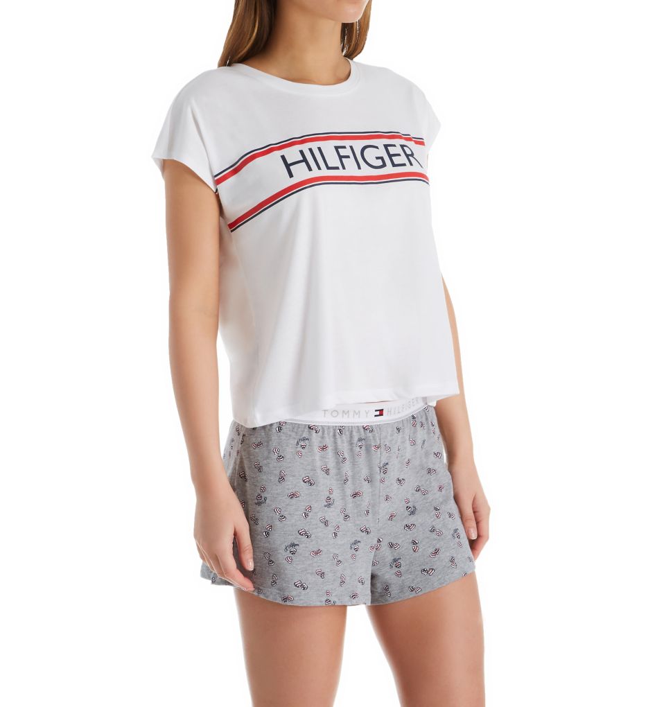 tommy hilfiger shirt and shorts set