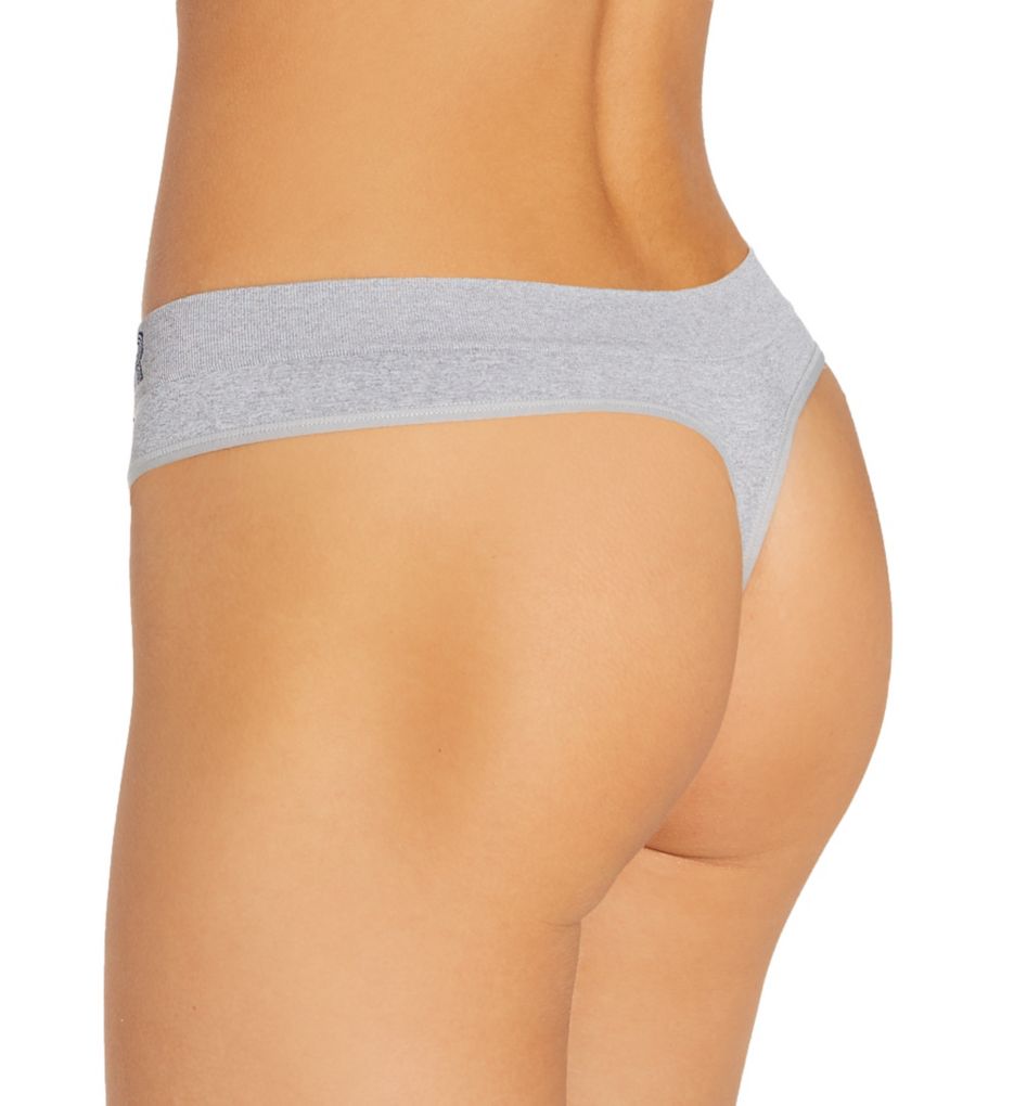 Seamless Thong Panty - 3 Pack Petal/Apple/HeatherGry L