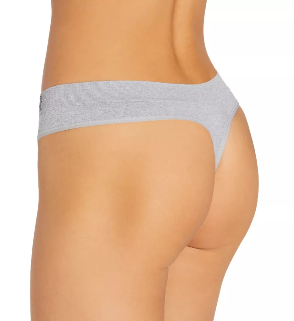 Seamless Thong Panty - 3 Pack Petal/Apple/HeatherGry L