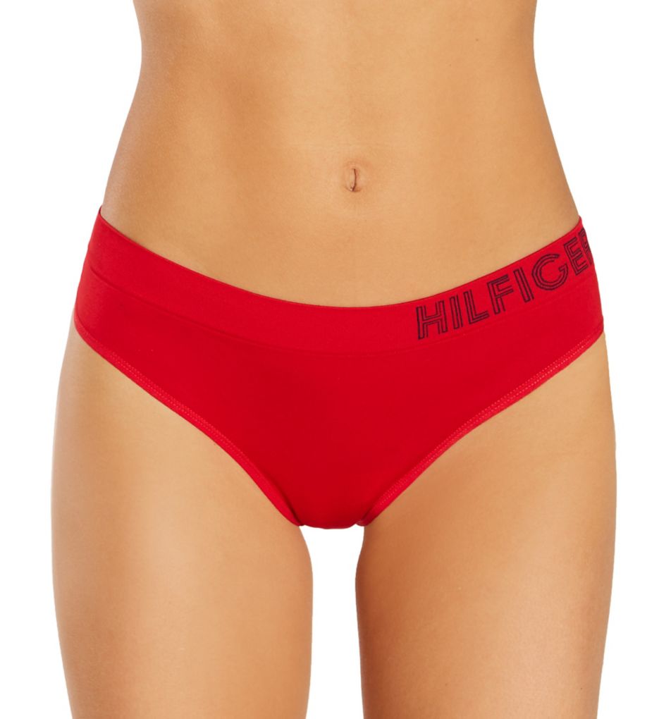 Tommy Hilfiger Women's Sport Band Thong Panties In 3 Packs Size Large