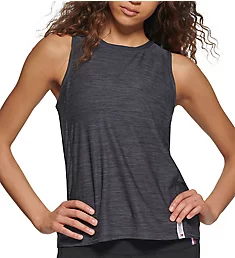 Second Skin Tank W/ Cut Out Back Detail Black S