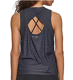 Second Skin Tank W/ Cut Out Back Detail Black S