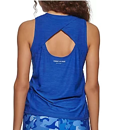 Second Skin Tank W/ Cut Out Back Detail Lapis S