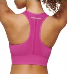 Seamless Scoop Neck Logo Sports Bra