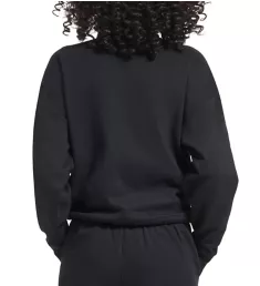 Fleece Mockneck 1/2 Zip with Logo Sleeve Black L