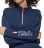 Tommy Hilfiger Fleece Mockneck 1/2 Zip with Logo Sleeve TP3T0601 - Image 3