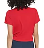 Tommy Hilfiger Lux Modal Fitness Tee With Cross Over Front TP3T0649 - Image 2