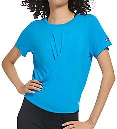 Lux Modal Fitness Tee With Cross Over Front