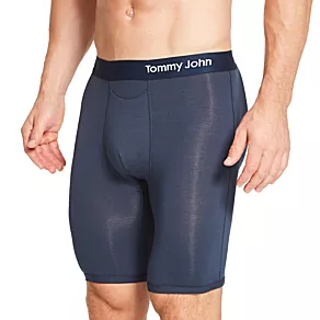 Cool Cotton Long Leg Boxer Brief Navy 2XL