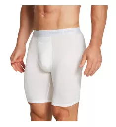 Cool Cotton Long Leg Boxer Brief White S