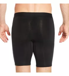 Cool Cotton Long Leg Boxer Brief Black 2XL