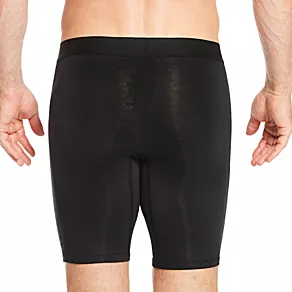 Cool Cotton Long Leg Boxer Brief Black 2XL