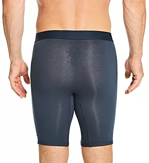Cool Cotton Long Leg Boxer Brief Navy 2XL