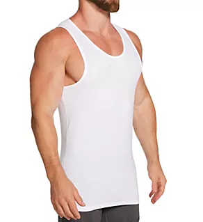 Cool Cotton Tank WHT 2XL
