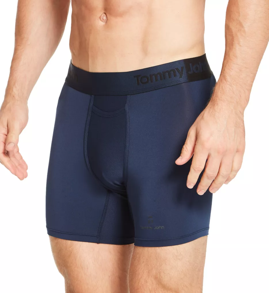 TJ | Tommy John™ Men's 6 Boxer Briefs 2pk - Black/Dress Blue L