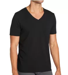 Second Skin Lounge V-Neck T-Shirt Black 2XL