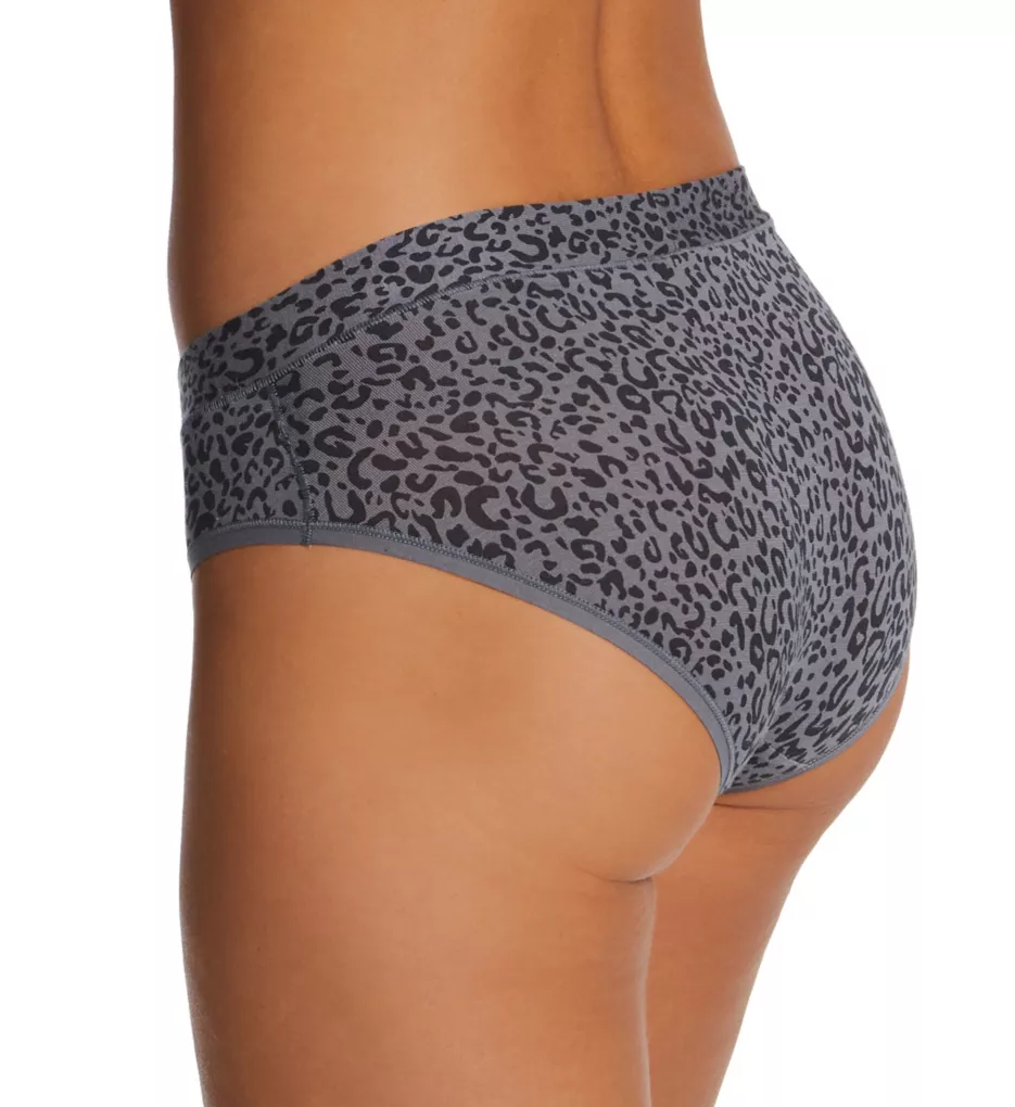 Second Skin Breathable Modal Brief Panty Asphalt Simple Leopard S