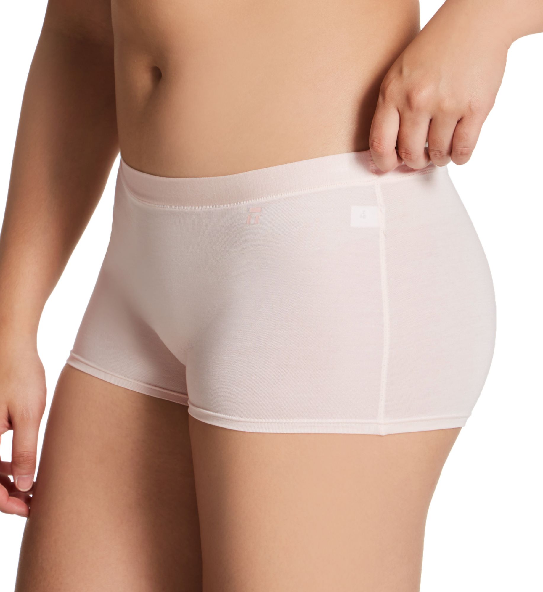 Tommy John Second Skin Breathable Modal Boyshort Panty Soft Pink 2X  - Image 1