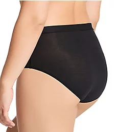 Second Skin High Rise Brief Panty Black S