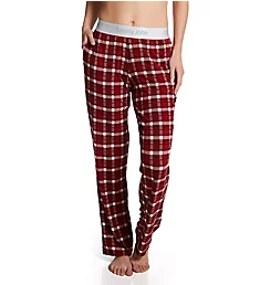 Second Skin Lounge Pant Red Fireplace Plaid L