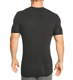 Cool Cotton High V-Neck Undershirt Black 2XL