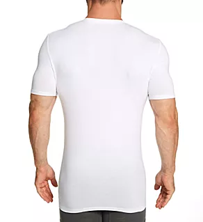 Cool Cotton High V-Neck Undershirt WHT 3XL