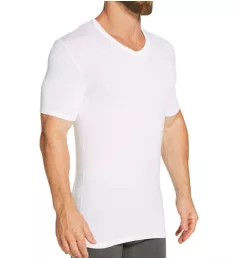 Second Skin Stay-Tucked V-Neck Undershirt WHT S