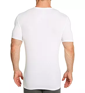 Second Skin Stay-Tucked V-Neck Undershirt WHT 2XL