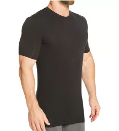 Second Skin Stay-Tucked Crew Neck Undershirt BLK 3XL