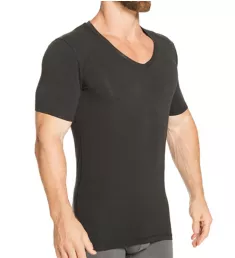 Cool Cotton Deep V Undershirt BLK 4XL