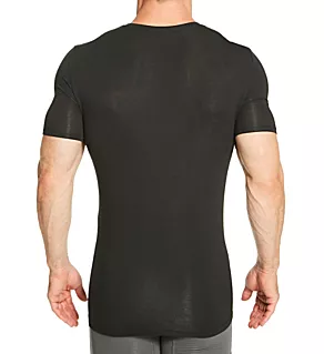 Second Skin Stay-Tucked Deep V Undershirt Black 3XL